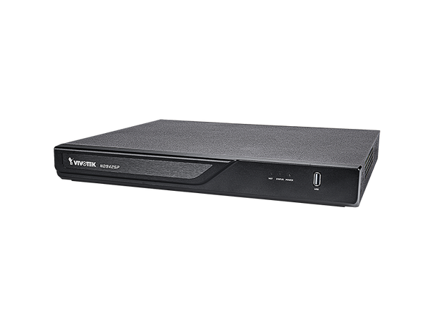 Vivotek NVR 16-kanaler med PoE NDAA SoC, PoE, HDMI+VGA, 4K Display,